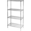 Chrome rack, 4 shelves, folding, 900x450x1800 mm 680200 STALGAST