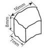 Frozen Stone ice cube maker | 128 kg /24h | air cooling system | MGT310A