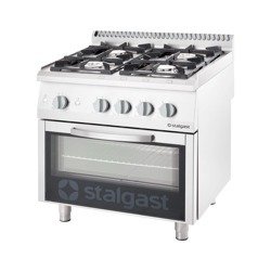 Gasherd, 4-flammig mit Gasbackofen, 20,5+5 kW, G20 9710110 STALGAST