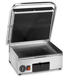 Kontakt-Panini-Grill | Keramik-Toaster | geriffelt oben und unten | 2 kW | 410x480x210 | RQ17012