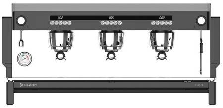 3-Gruppen-Kaffeemaschine EX3 3GR B PID | 4,35 kW | Top Version