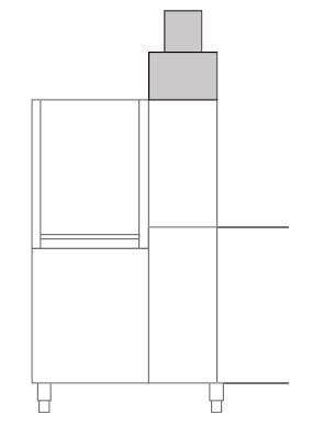 Abluftkamin für KRUPPS EVOLUTION LINE | EV-C Geschirrspülmaschinen