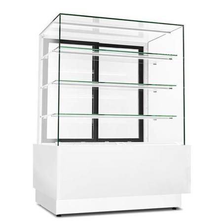 Dolce Visione Basic 900 BIANCO Süßwarenvitrine | 900x690x1300 mm | innen weiß