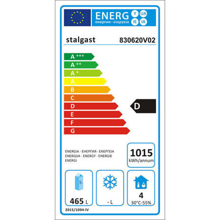 Edelstahl-Kühlschrank auf Rädern, GN 2/1, V 650 l STALGAST 830620