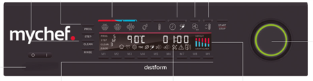 Elektro-Kombidämpfer | Automatisches Waschsystem | 6xGN 2/3 | 5,6 kW | 400 V | Mychef CONCEPT 623E