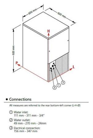 Frozen Dice | Eiswürfelspender | 44kg/24h | luftgekühltes System | D90A