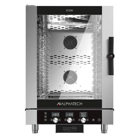 Gas-Kombidämpfer ICGT101E | 10x GN 1/1 | 10x 600x400 | Alphatech by Lainox | elektronische Steuerung