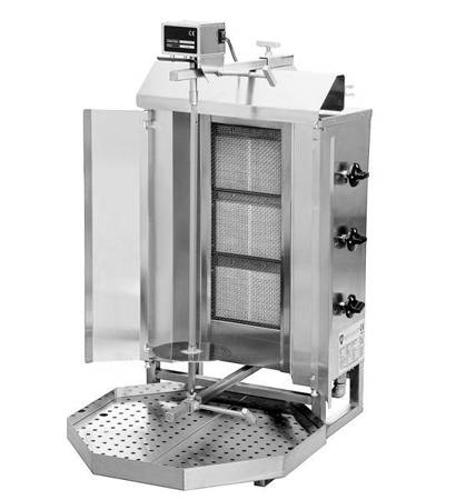 Gyros | Gas Kebab-Toaster | 3 Brenner | 40kg Tragkraft KLG220