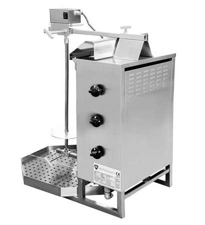 Gyros | Gas Kebab-Toaster | 3 Brenner | 40kg Tragkraft KLG220