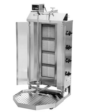 Gyros | Gas Kebab-Toaster | 4 Brenner | 60kg Tragkraft KLG221