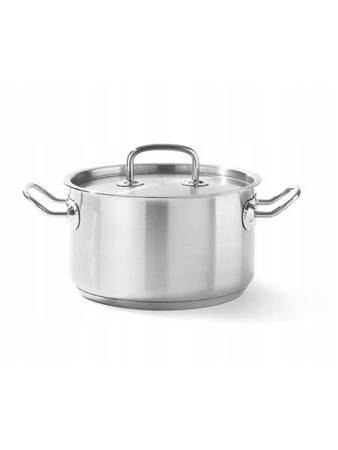 Mittlerer Topf mit Deckel Kitchen Line, Fassungsvermögen.3,5 l, fi.200x(H)115 mm HENDI 836200