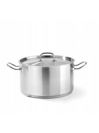 Mittlerer Topf mit Deckel Kitchen Line, Fassungsvermögen.9 l, fi.280x(H)155 mm HENDI 836408