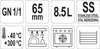 PERFORIERTER EDELSTAHLBEHÄLTER GN 1/1 65 | YG-00342