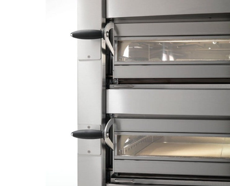 Piec do pizzy elektryczny Cuppone Michelangelo | dwukomorowy | panel dotykowy | 4+4x36 | ML435/2 TS