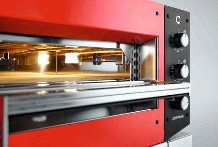 Piec do pizzy elektryczny Cuppone Home HE 400 | jednokomorowy | panel manualny | 400x400 mm | HE400/1 TM/FB | niebieski