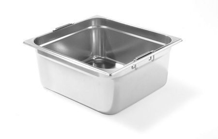 POJEMNIK GN 2/3 Z CHOWANYMI UCHWYTAMI – 354x325 mm | HENDI 803301