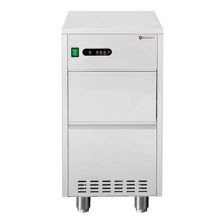 Kostkarka do lodu | 24kg/24h | zasobnik 5kg | czynnik R290 | chłodzona wodą | 330x470x580mm | RESTO QUALITY RQ24W