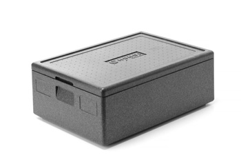 Pojemnik termoizolacyjny z piocelanu, o wym. 625x425x200 mm 53L HENDI 707432