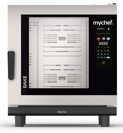 Piec konwekcyjno-parowy elektryczny | piekarniczo-cukierniczy | automatyczny system myjący | 6x600x400 | 12,6 kW | 400 V | Mychef BAKE MASTER 6E TSC | System TSC - najwyższa stabilność temperatury
