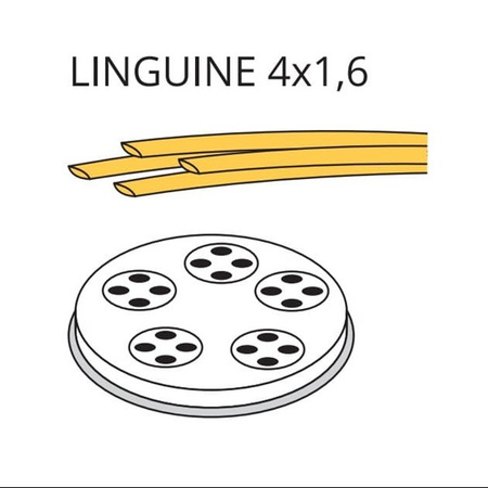 Matryca formująca do maszynki do makaronu PF15E i MPF1.5N LINGUINE 4 x 1.6 - 4 mm