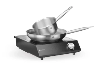 Zestaw: Kuchenka indukcyjna 3500W + rondel + patelnia HENDI 239889