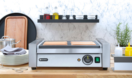 Podgrzewacz rolkowy do parówek Profi Line - 7 rolek HENDI 268506