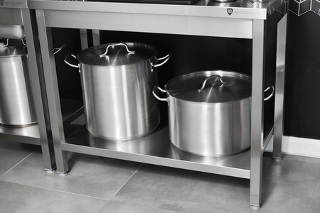 Stół z basenem 1-komorowym | 600x600x850 mm | skręcany