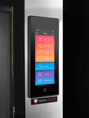 Piec konwekcyjno-parowy elektryczny | z wózkiem | piekarniczo-cukierniczy | automatyczny system myjący | 16x600x400 | 34,7 kW | 400 V | Mychef iBake MAX 16E TSC | System TSC - najwyższa stabilność temperatury