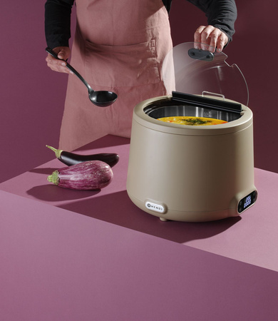 Kociołek do zupy HENDI UNIQ, HENDI, 8L, Taupe, 220-240V/500W, ⌀365x(H)325mm 860557