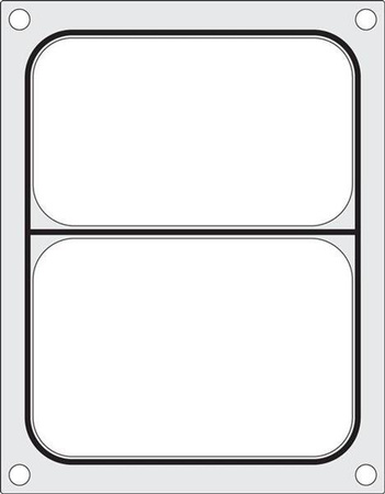 Matryca do zgrzewarki CAS CDS-01  na tackę dwudzielną 227x178 mm HENDI 805398
