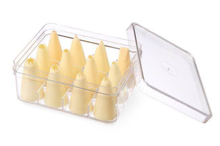 Końcówki do rękawów różne - zestaw 12 szt. HENDI 551400