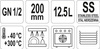 POJEMNIK GASTRONOMICZNY ZE STALI NIERDZEWNEJ GN 1/2 200MM 12,5L | YG-00265