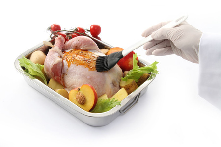 Pędzelek cukierniczy silikonowy 50x235 mm HENDI 515365