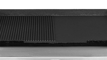 Płyta grillowa gazowa | ryflowano/gładka | 6,4kW | RQG30973