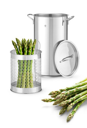 Garnek do szparagów XL - średnica 16cm x 28 cm (h) HENDI 833100