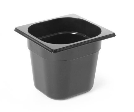 Pojemnik GN1/6-65 z czarnego poliwęglanu HENDI 862735