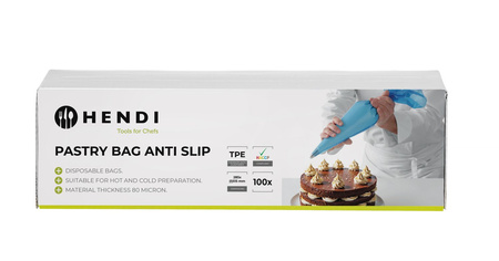 Worki do szprycowania jednorazowe HACCP, antypoślizgowe, niebie HENDI 557303