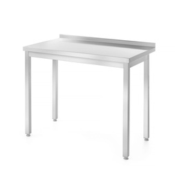 Stół roboczy przyścienny - skręcany z rantem, o wym. 1000x700x850 HENDI 812679