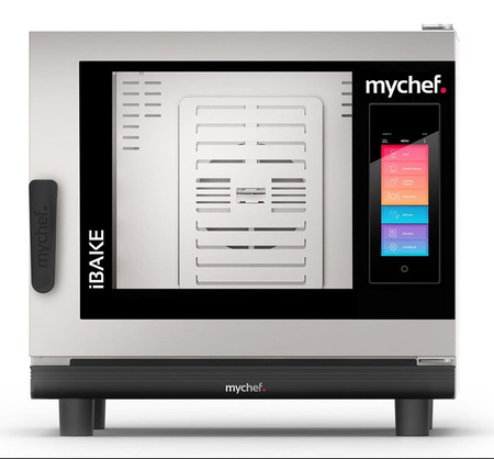 Piec konwekcyjno-parowy elektryczny | piekarniczo-cukierniczy | automatyczny system myjący | 4x600x400 | 7,3 kW | 400 V | Mychef iBake 4E TSC | System TSC - najwyższa stabilność temperatury