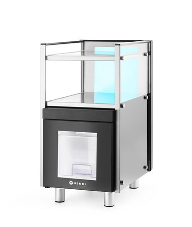 Lodówka na mleko z podgrzewaczem do filiżanek, HENDI, 3,5L, 220-240V/168W, 313x442x(H)613mm  | 209080