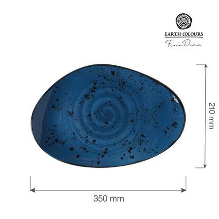 Talerz o organicznym kształcie Iris 350x210 mm