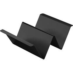 Ekspozytor na kanapki i przekąski z uchwytem, 2-przegródki, czarny STALGAST 348042