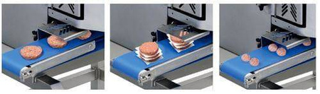 Automatyczna prasa do mięsa | hamburgerów | formowania klopsików | formierka do klopsików | 0,9 kW | 230V | 6000 szt/h | C/E HF