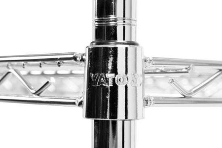 Regał ażurowy 4-półkowy YATO 1210x610x1880 | YG-09057 + YG-09064