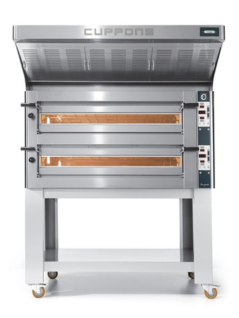 Piec do pizzy elektryczny Cuppone Donatello | dwukomorowy | panel cyfrowy | 6+6x36 | DN635L/2 D