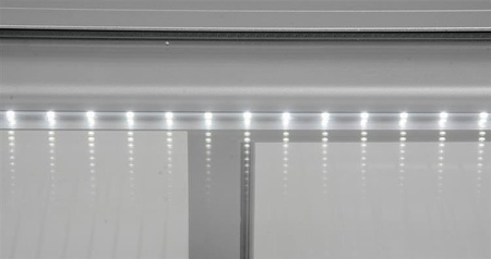 WITRYNA CHŁODNICZA 120L 68x56x66 SREBRNA | YG-05025