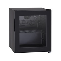 Szafa chłodnicza przeszklona DC48BB | czarna | LED | 48l