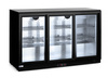 Lodówka barowa z potrójnymi drzwiami suwanymi, Arktic, 308 l, czarna HENDI 235836