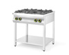 Kuchnia gazowa 4-palnikowa Kitchen Line na podstawie otwartej HENDI 227589