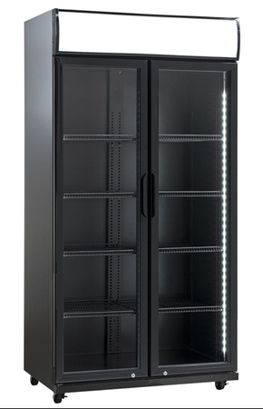Szafa chłodnicza przeszklona SD881BHE| 2-drzwiowa | drzwi skrzydłowe | 569 l